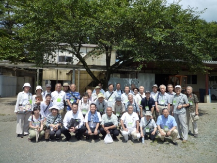 ２０１２年度夏の見学会集合写真