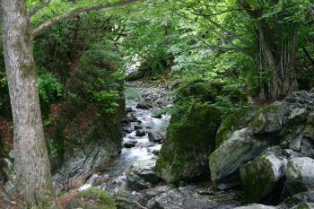 一級河川荒川起点（赤沢出合）